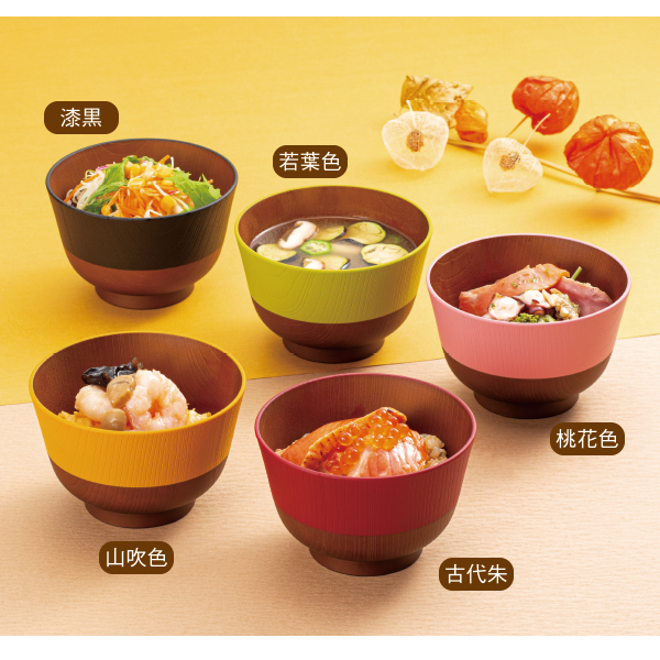 レンジが使える汁椀 日本伝統色 5客 | がくぶん特選館｜創業100周年