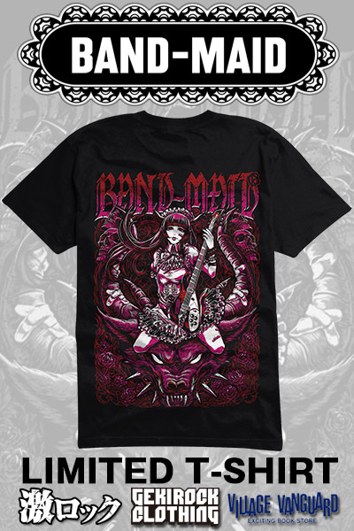 限定カラー BAND-MAID KAgaMIデザインTシャツ RED×PINK / ロック