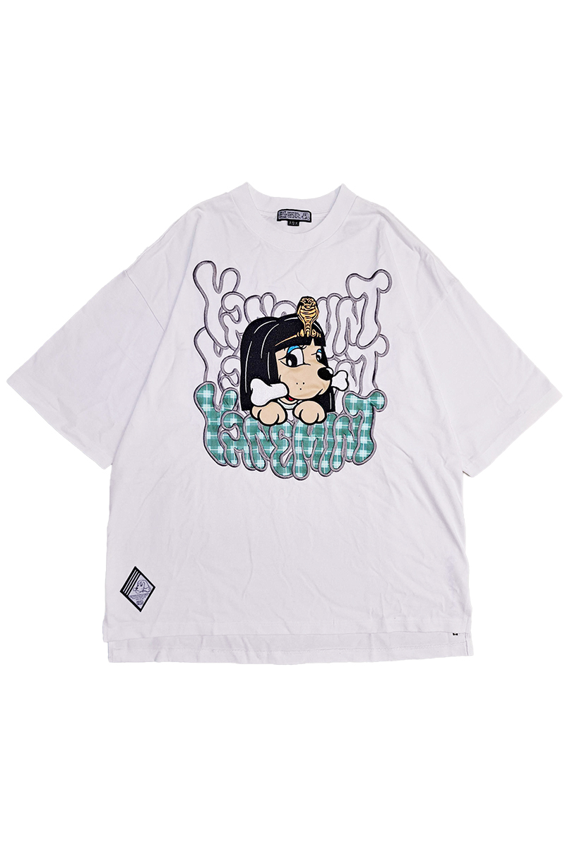 環やね × GALFY × GEKIROCK CLOTHING やねの犬Tee -ラブ&ピースの使者