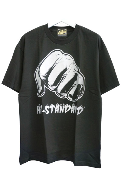 Hi-STANDARD AMGRY FIST TEE SILVER / ロックファッション / バンドT