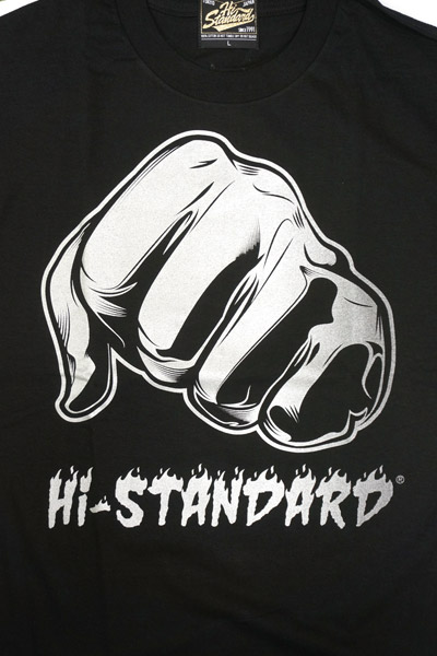 Hi-STANDARD AMGRY FIST TEE SILVER / ロックファッション / バンドT