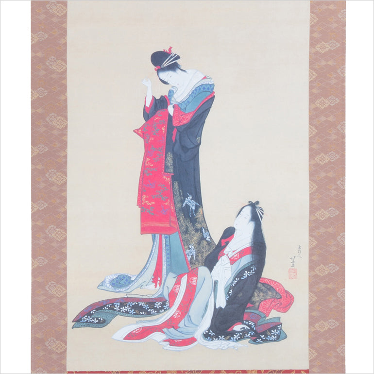 かけ軸「二美人（にびじん）」 – Shop of Hokusai ｜ 北斎館ネットショップ