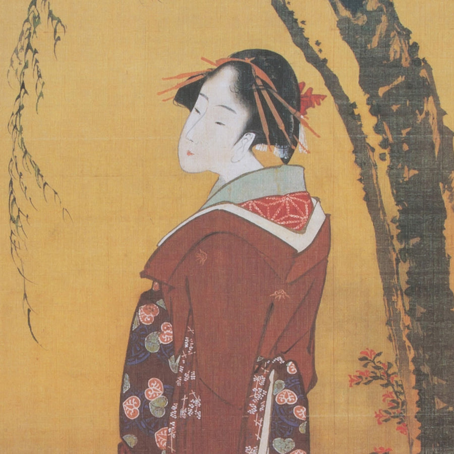 額絵「柳下傘持美人（りゅうかかさもちびじん）」 – Shop of Hokusai