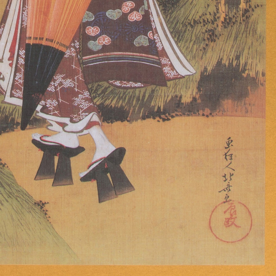 額絵「柳下傘持美人（りゅうかかさもちびじん）」 – Shop of Hokusai