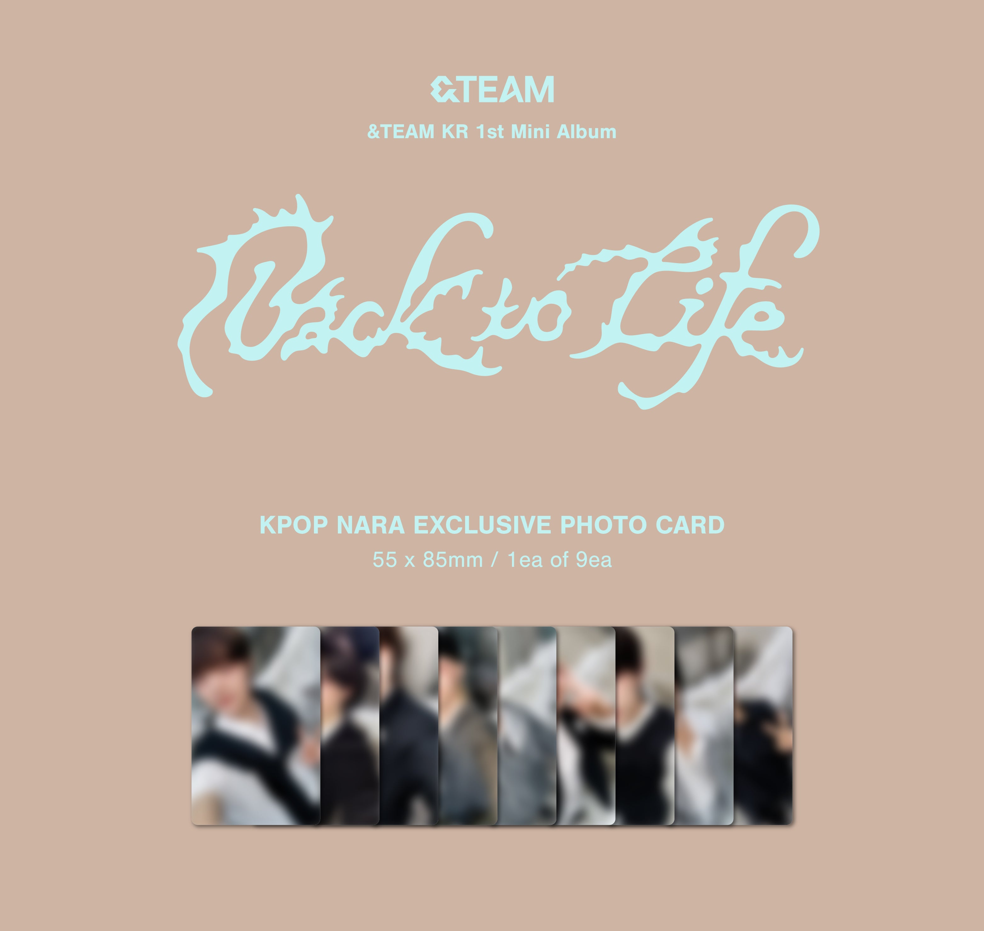 &TEAM - BACK TO LIFE (1ST KOREAN MINI ALBUM) [KPOP NARA EXCLUSIVE