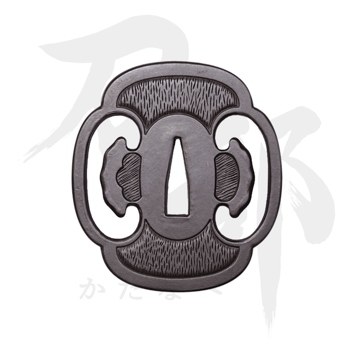 鉄地 肥後木瓜図鍔｜現代物金具の販売 刀部 かたなべ – 刀部オンライン