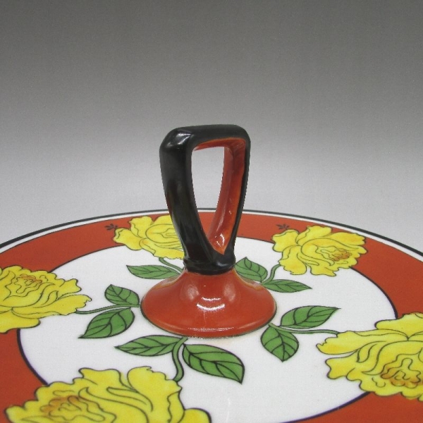 オールドノリタケ]アールデコ黄花文サンドウィッチプレート U2508