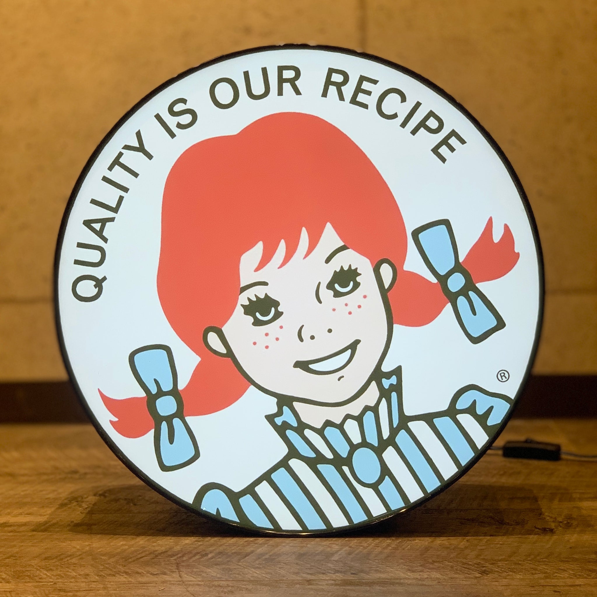 Wendy's ウェンディーズ サインライト ウォールサイン 看板