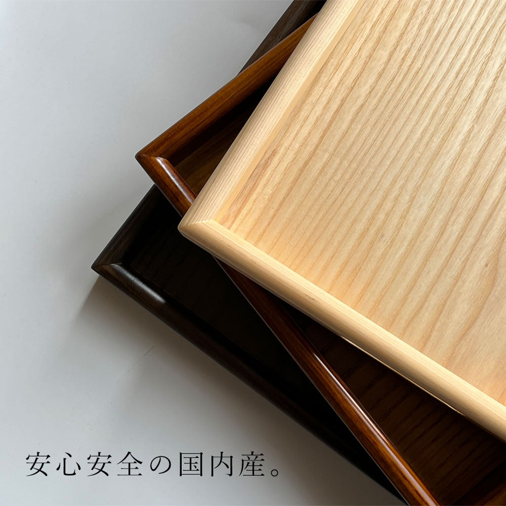 全三色 木製 長手盆 尺八 54cm 大きなお盆 白木 – 山家漆器店