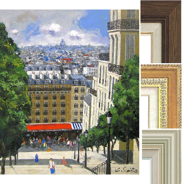 楽天市場】油彩画 林 朝路 「モンタルジ風景」 P8号 額付き 油絵 真筆