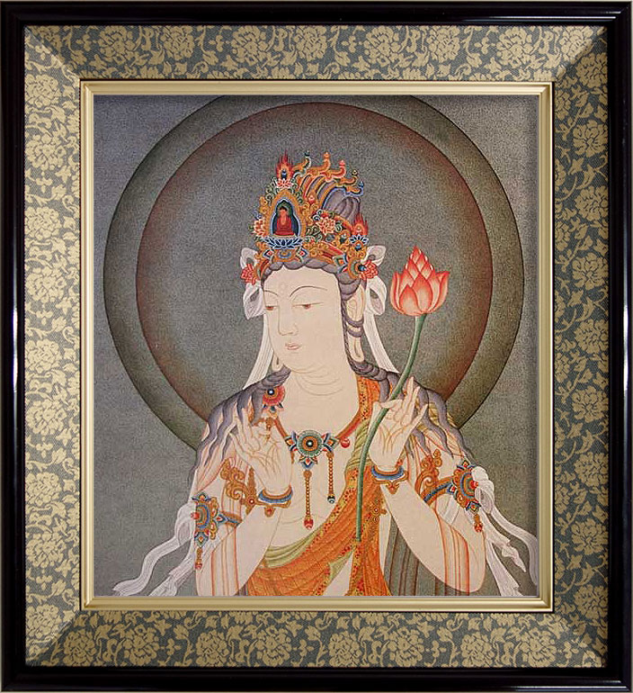 楽天市場】村上華岳 仏頭 （ぶっとう） 日本画 ブラックガラスフレーム