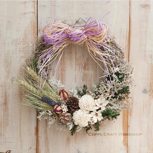 楽天市場】ドライフラワー リース オシャレ 玄関 スタンド 春 フラワー