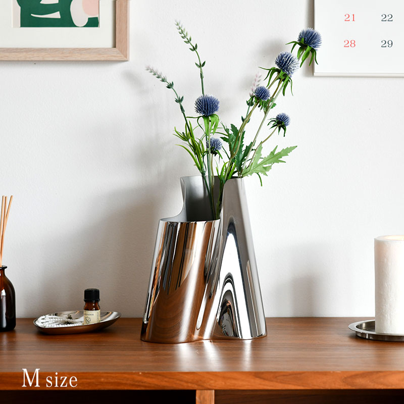 楽天市場】ジョージジェンセン フラワーベース M 22cm ブルーム