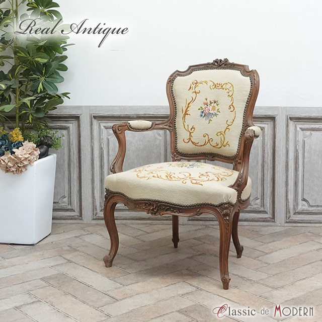 楽天市場】トワルドジュイ アームチェアフランス シャビー シャビー