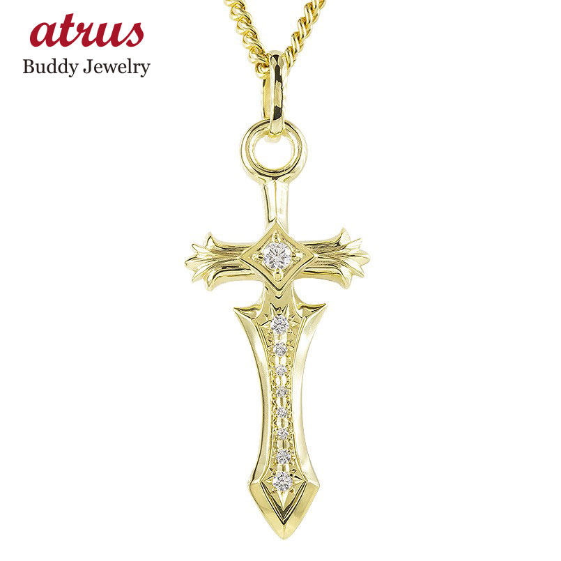 楽天市場】10金 ペンダントトップ ネックレス 喜平用 ダイヤモンド 剣