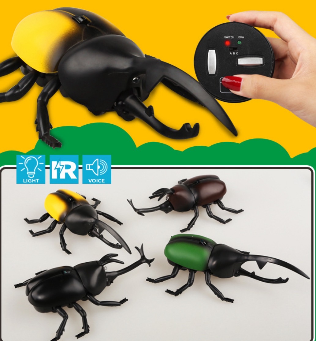 楽天市場】【まるで本物!リアルに動く!】 昆虫 ラジコン カブトムシ 4