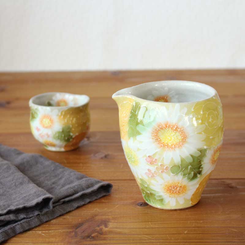 楽天市場】【彩優花 片口】瀬戸焼 和食器 食器 片口徳利 片口注器 酒器