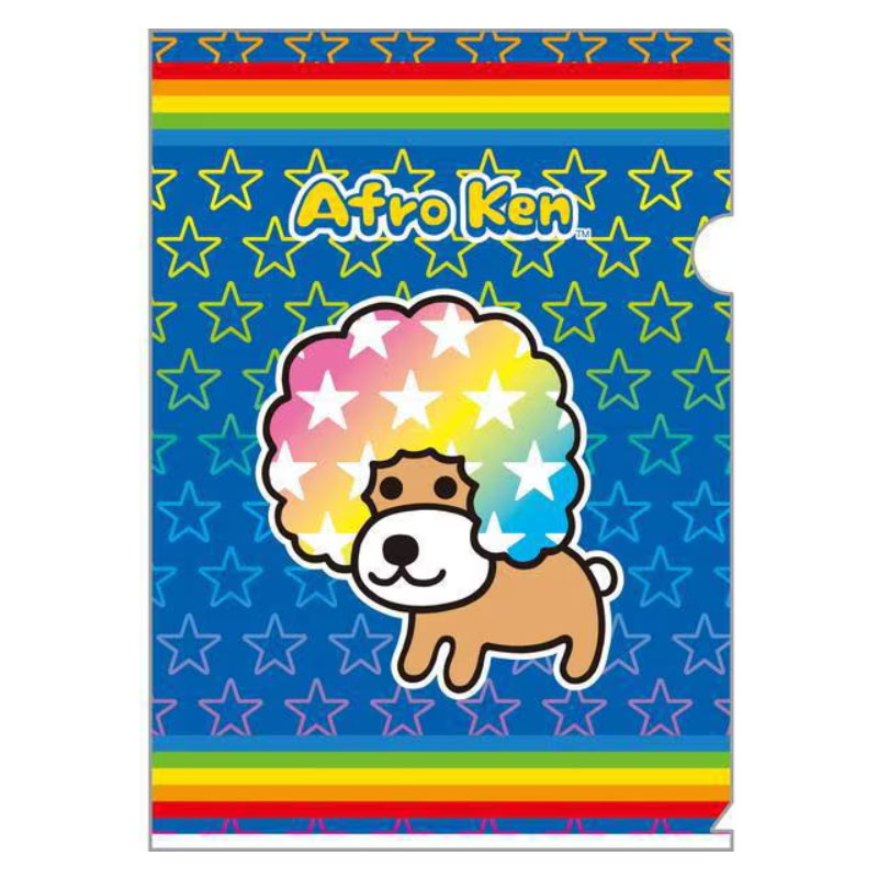 楽天市場】クリアファイル A4 アフロ犬 2枚セット クリアホルダー あの