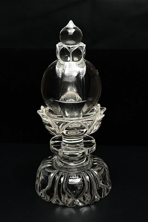 楽天市場】伝統工芸士 田中佑幸 『 夢殿 』18金 甲州水晶 貴石 細工