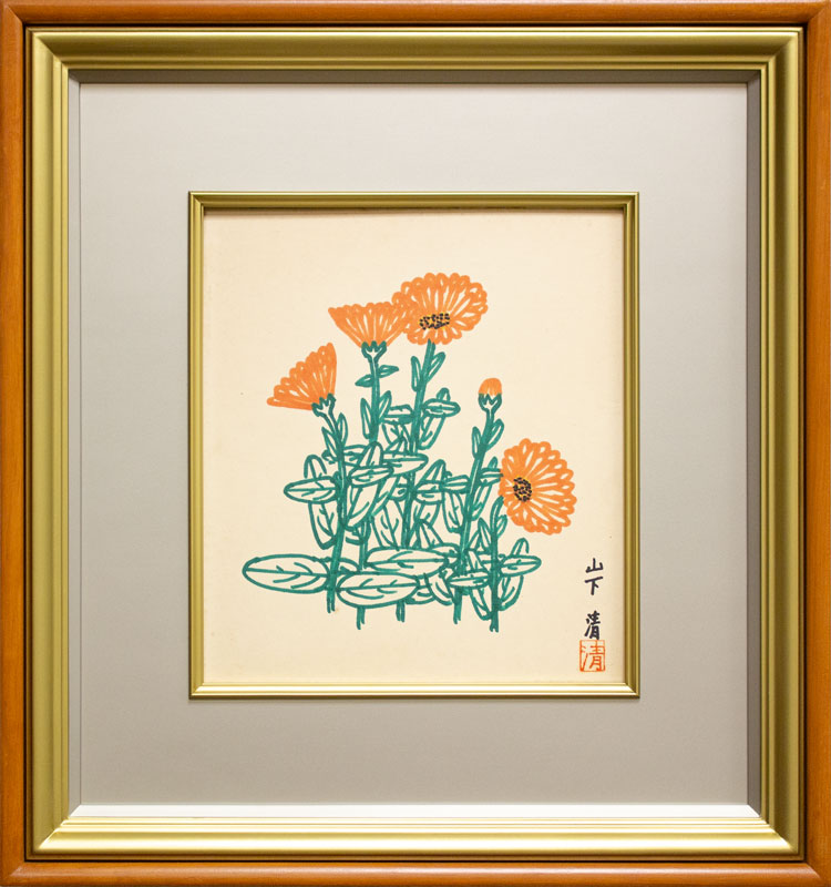 楽天市場】山下 清「 蝶々 」肉筆ペン画 額縁付き ( 鑑定書 付き