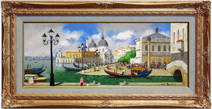 楽天市場】生田 明「 グラナダ 」油絵 油彩画 F4 ( 4号 ) : 内田画廊