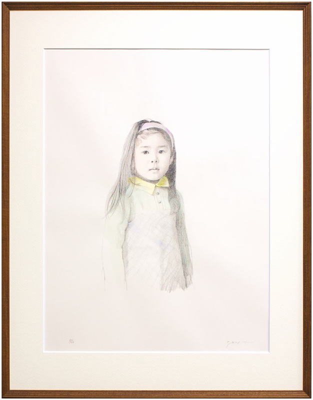 楽天市場】藤井 勉 「 少女 」 リトグラフ ( 石版画 ) + 手彩色 : 内田画廊