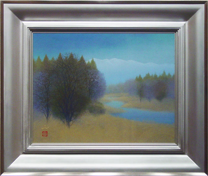 楽天市場】松下勝正 「 桜花 」 日本画 F10 ( 10号 )【中古】【新古品