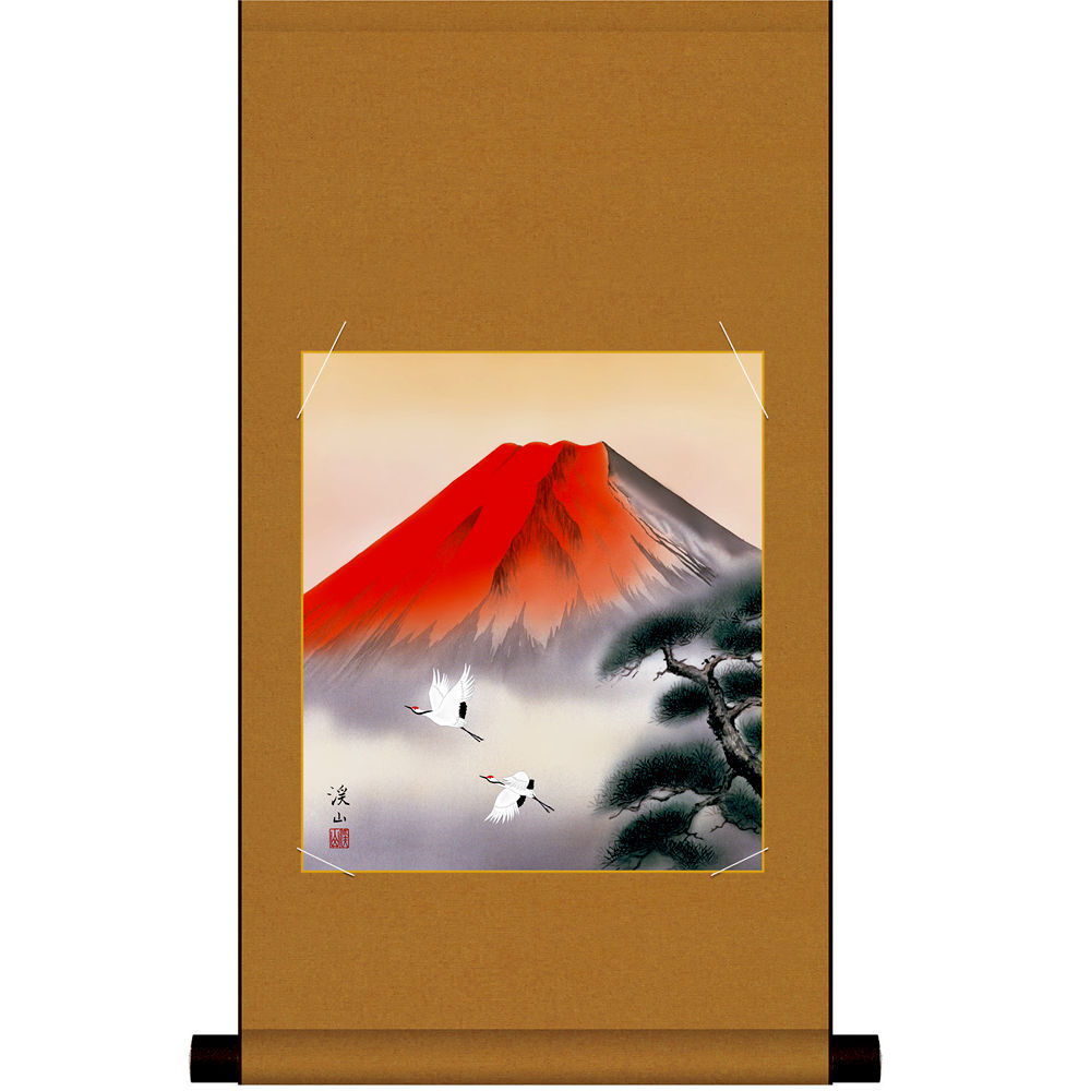 楽天市場】掛け軸 開運万全図 山本祥園作 尺三サイズ 高さ164cmご利益