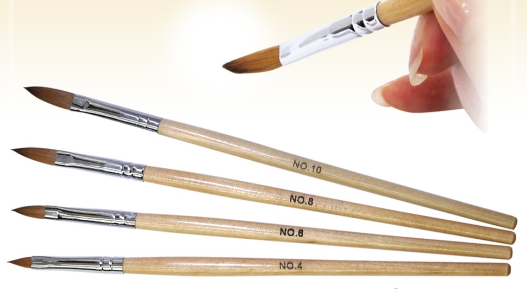 楽天市場】密毛 高級アクリル用 コリンスキーブラシ ラウンド スカルプ