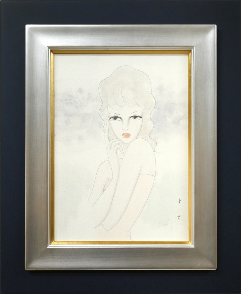 楽天市場】東郷青児 絵画 遠い街 F6号 送料無料 【複製】【美術印刷