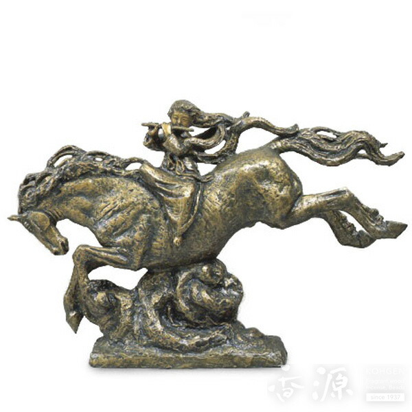 楽天市場】高岡銅器の大型ブロンズ 天女の笛 日本彫刻界の最高峰 北村