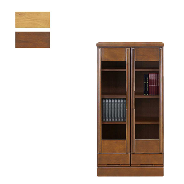 楽天市場】本棚 扉付 スリム 本棚 書棚 幅60cm 60 扉付 大容量 開き戸