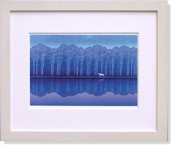 楽天市場】国武久巳・蒼い湖畔（アート・複製画） : 絵画生活