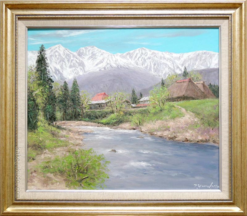 楽天市場】絵画 油絵 木曽 駒ヶ岳 （岡島哲夫） 送料無料 【海・山