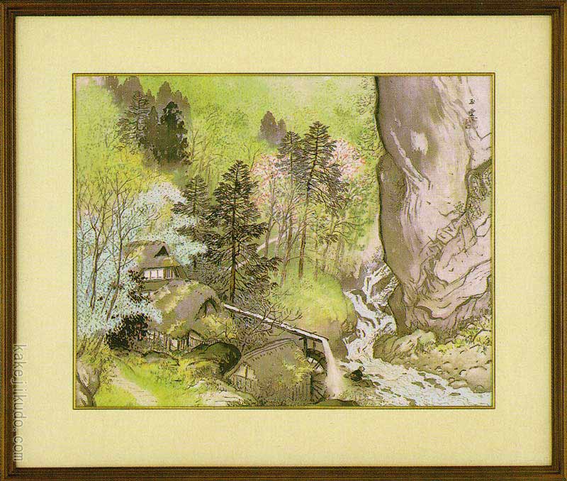 楽天市場】中村岳陵 絵画 初冬 送料無料 【複製】【美術印刷】【巨匠