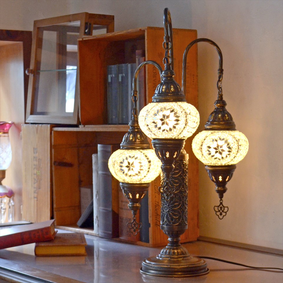 楽天市場】トルコランプ モザイクテーブルランプ ハンギング 高さ30cm