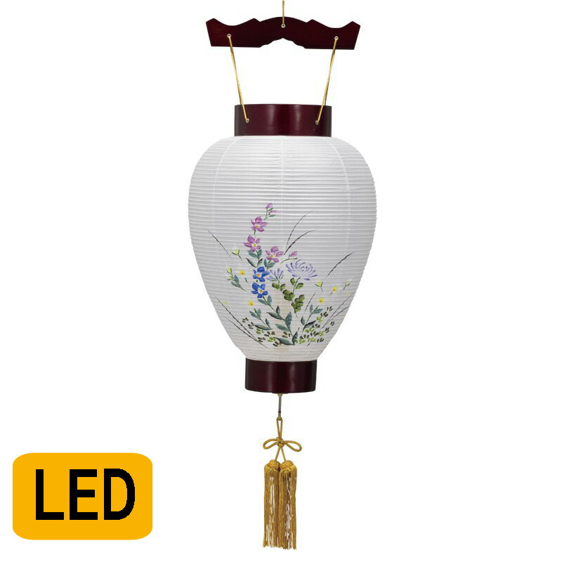 楽天市場】盆提灯 別上シタン調(PC) 風鎮付 No.6470 (岐阜提灯 外絹張