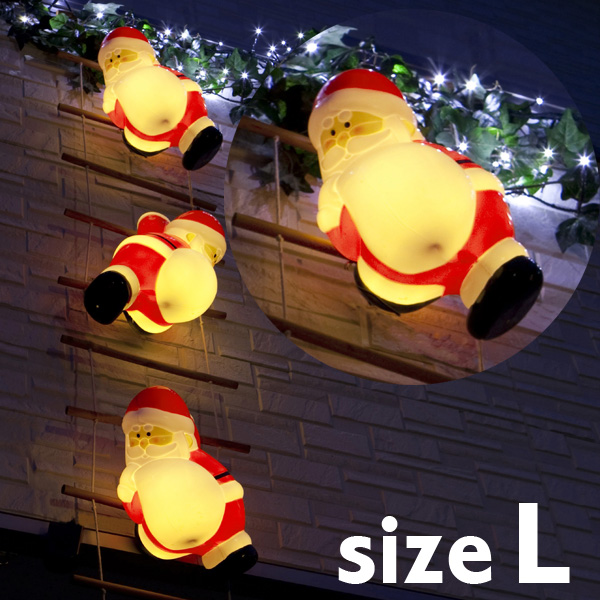 楽天市場】【新商品】LEDイルミネーション LED スキーサンタ モチーフ