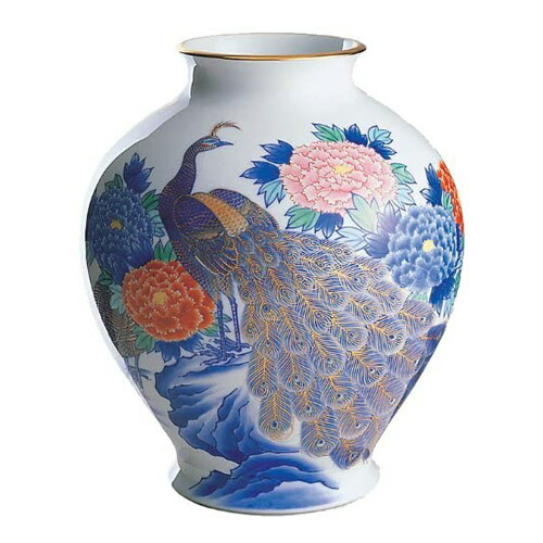 楽天市場】宮内庁御用達 名門 有田焼 陶磁器 香蘭社 『染付桐鳳凰花瓶