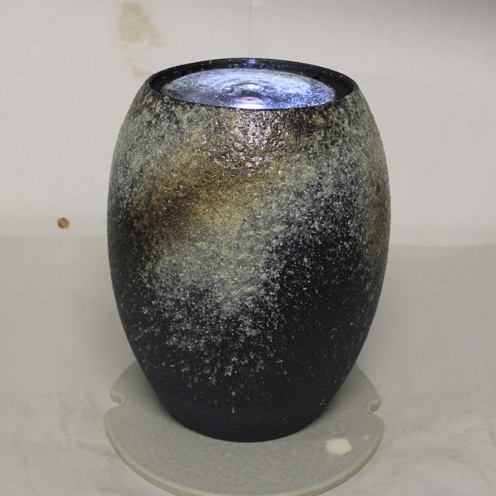 楽天市場】水琴窟 信楽焼 光の琴音200LED 青古信楽 水琴窟 信楽焼 屋内