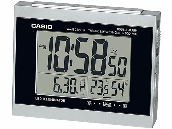 楽天市場】時計 置き時計 カシオ CASIO 電波時計 電波 DQD-80J-8JF