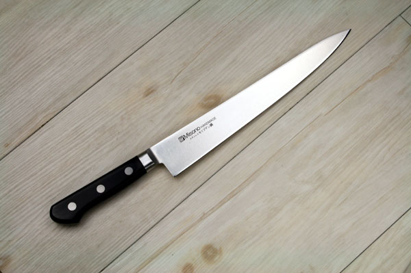 楽天市場】【ミソノ モリブデン鋼】【528】筋引包丁サーモン 240mm 實