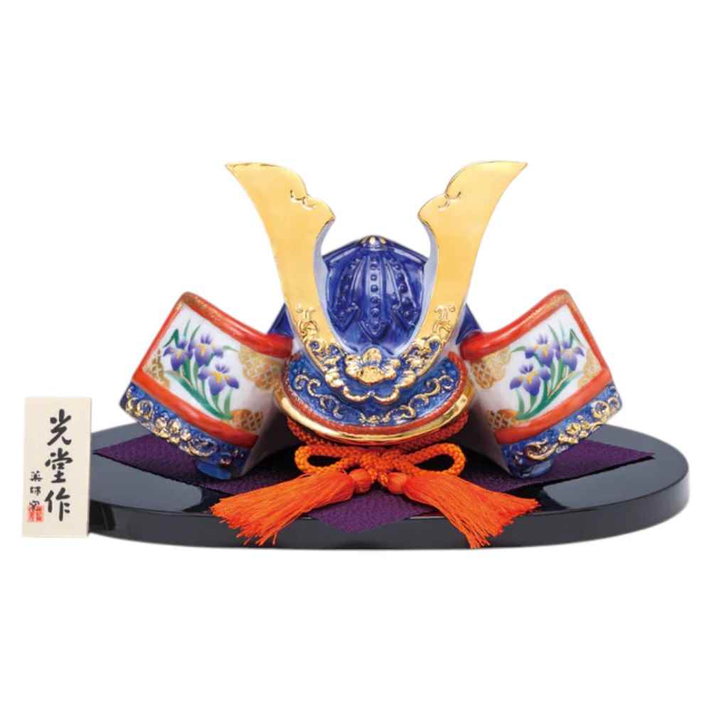 楽天市場】五月人形 コンパクト 陶器 小さい 兜 かぶと/ 金爛出世兜