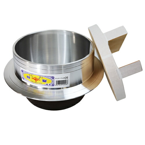 楽天市場】羽釜20cm(1升) 木蓋22cm付き アルミ製 : オアシスプラス