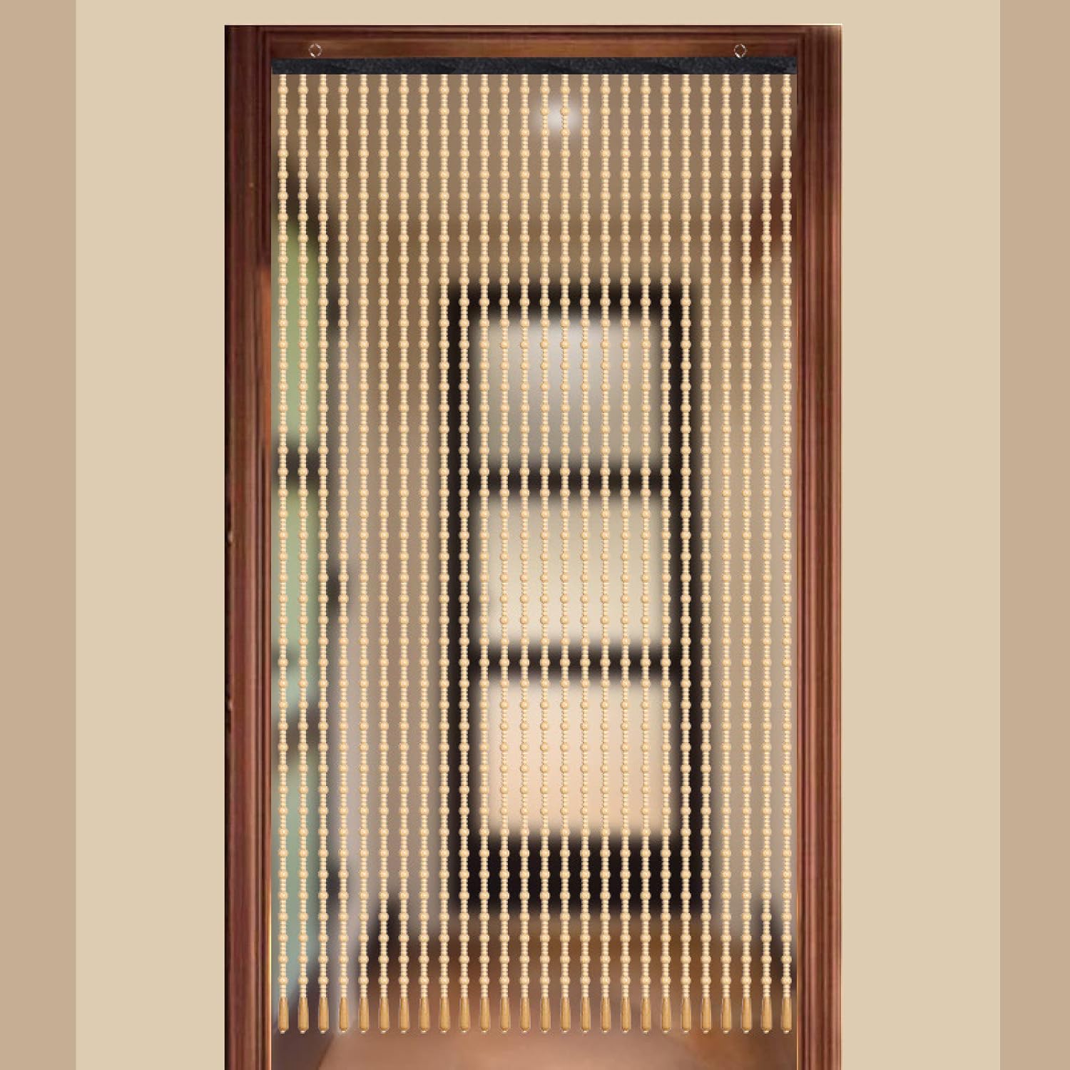 楽天市場】珠のれん 木製 おしゃれ 間仕切り 目隠し 紐のれん キラキラ