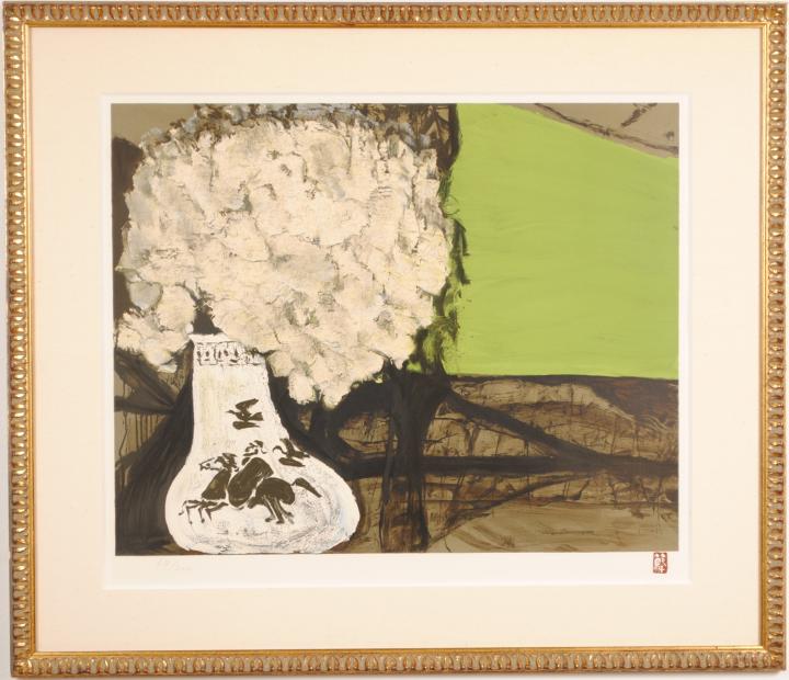 楽天市場】三岸節子『黄色い花』リトグラフ版画【中古】 : 内田画廊