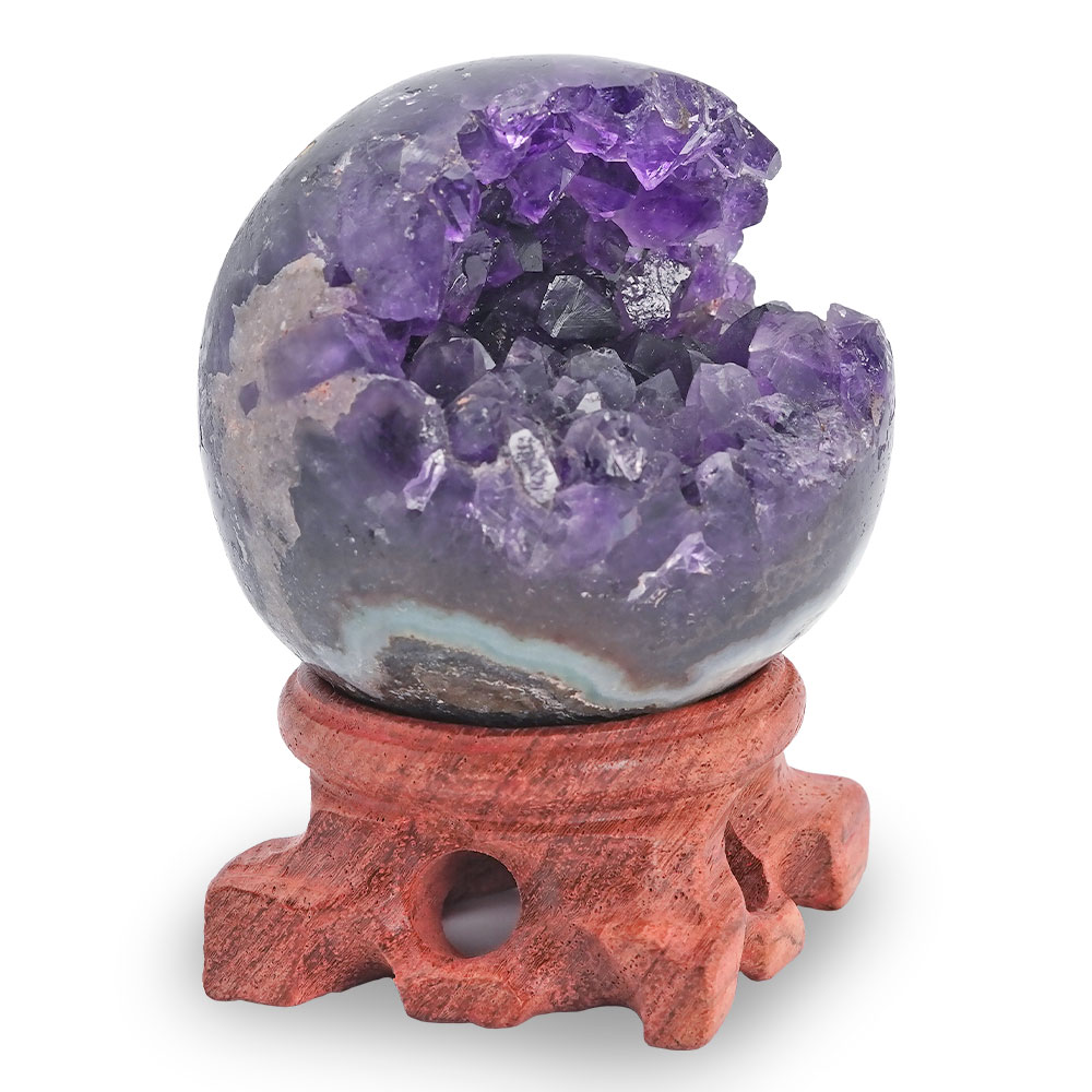 楽天市場】アメジスト 笑口 丸玉 直径74mm 511g 台座付き ジオード 1点