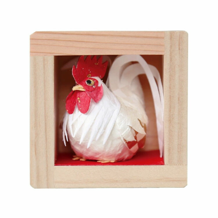 楽天市場】張り子 にわとり 酉年 かわいい オブジェ 鶏 お正月飾り