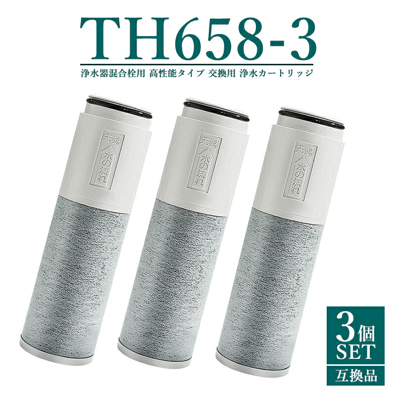 楽天市場】【即納】th658-3 浄水器 カートリッジ (TH658-1Sの高性能