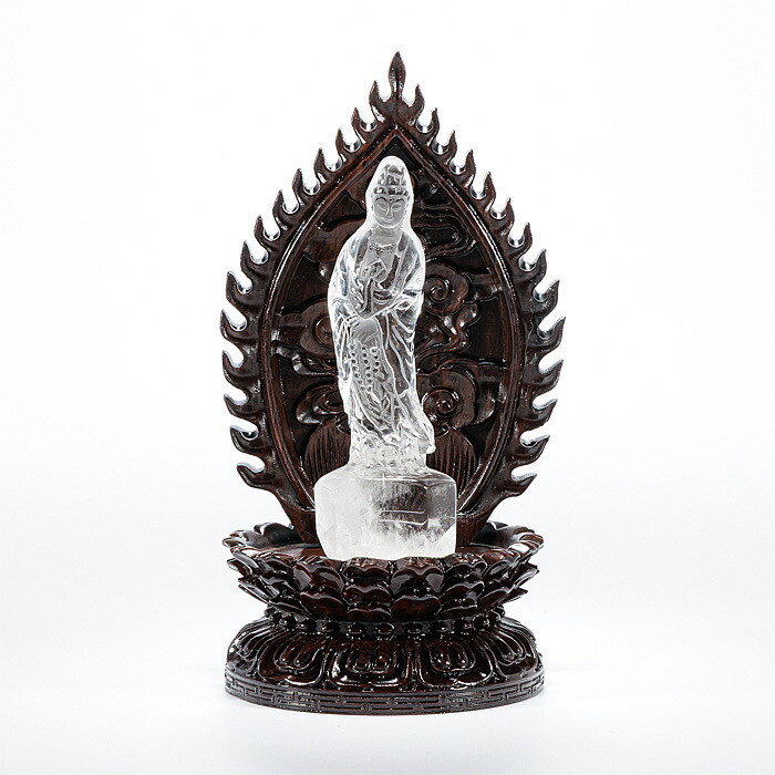 楽天市場】彫刻不動明王ポイント水晶 【台付き】 : GirassoL